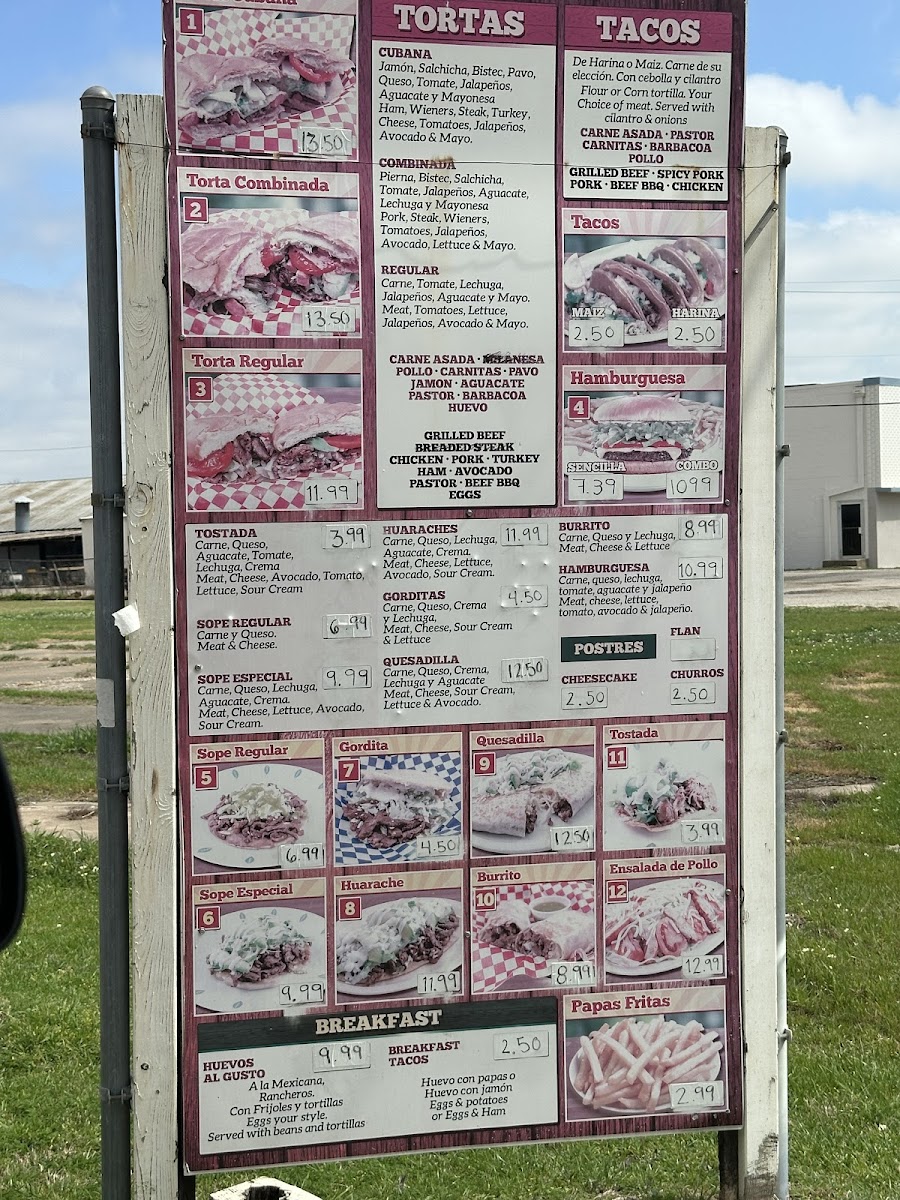 Taqueria El Jacalito Menu - Image 1